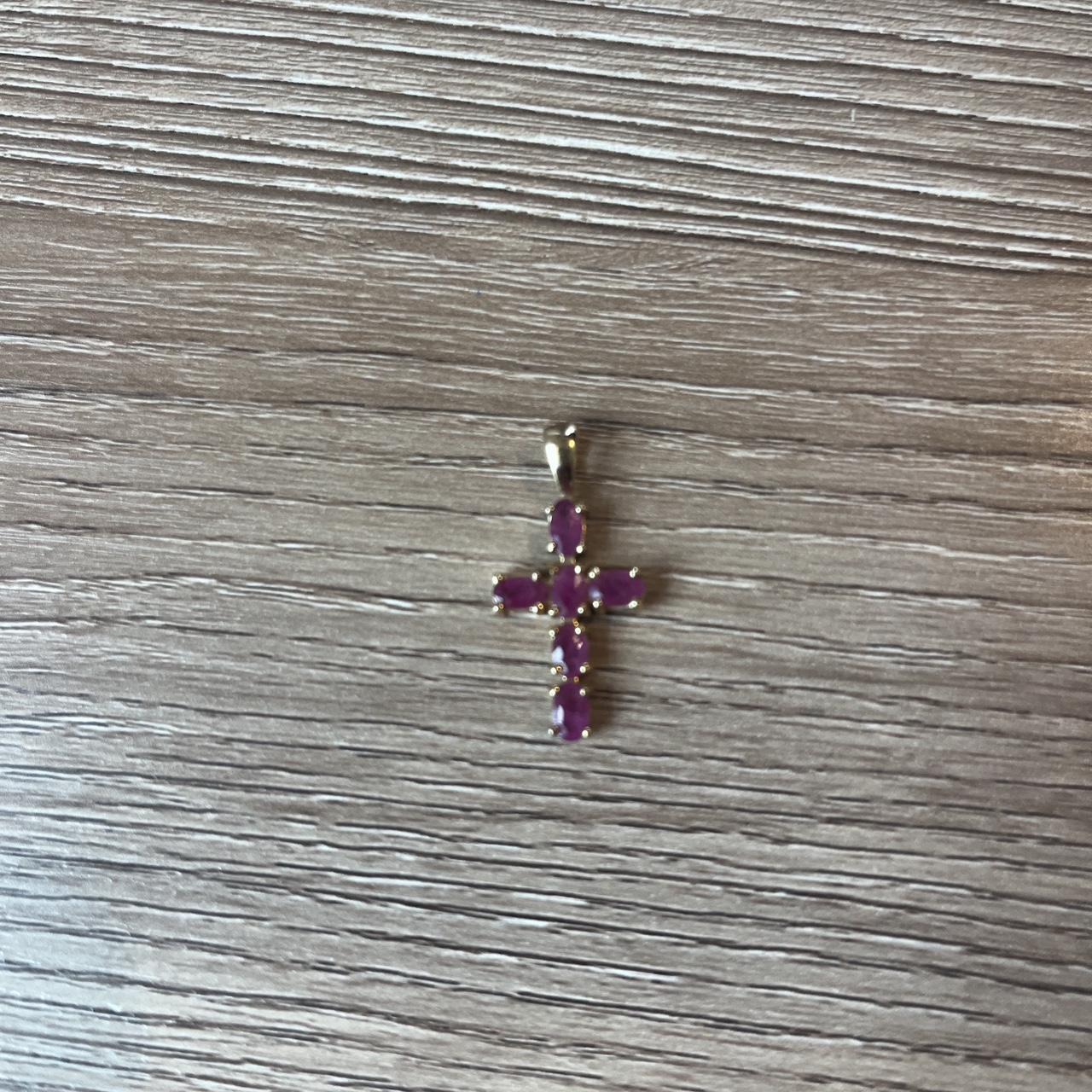 Women's Brooch - Purple/Multi – Simulated Ruby St… - image 2