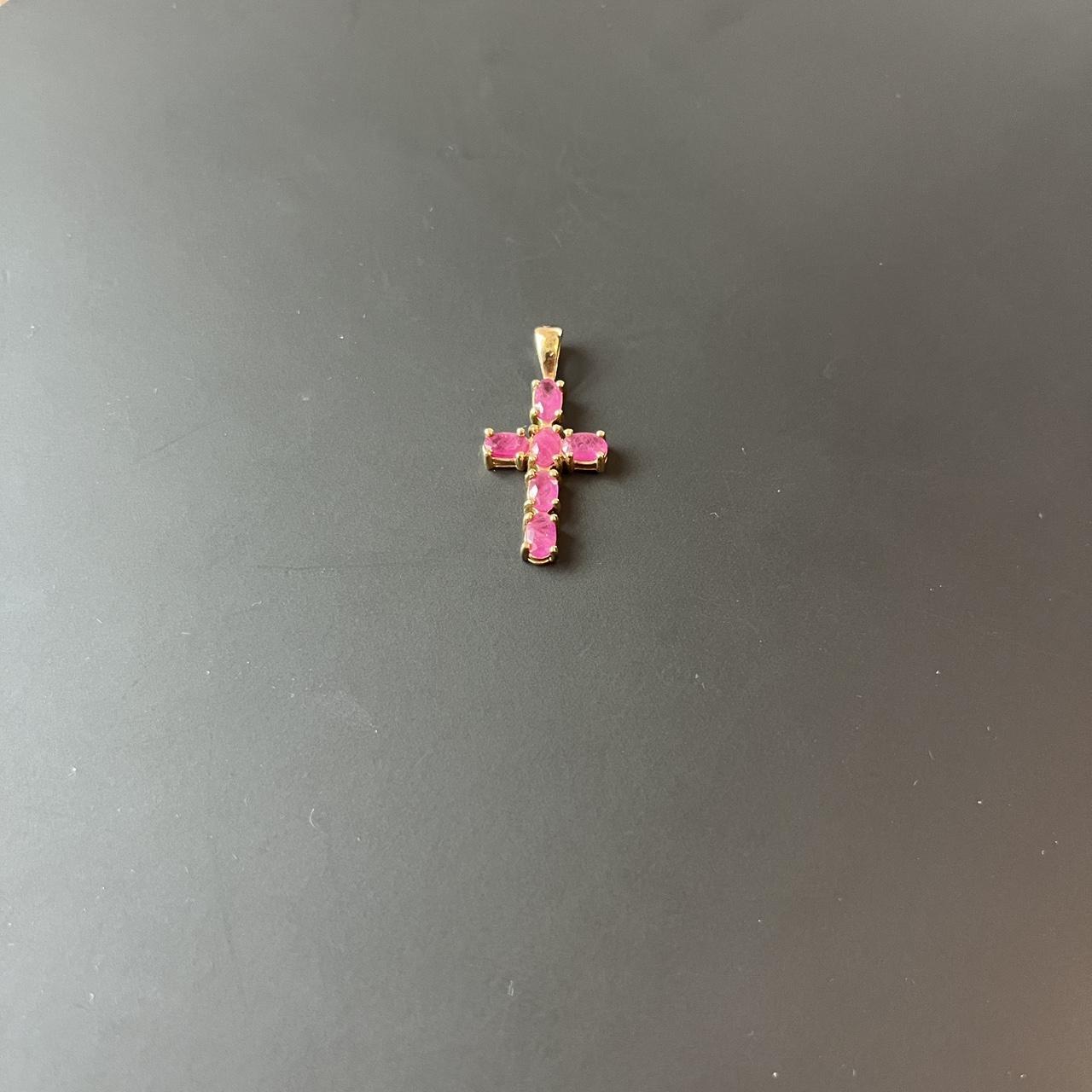 Women's Brooch - Purple/Multi – Simulated Ruby St… - image 3