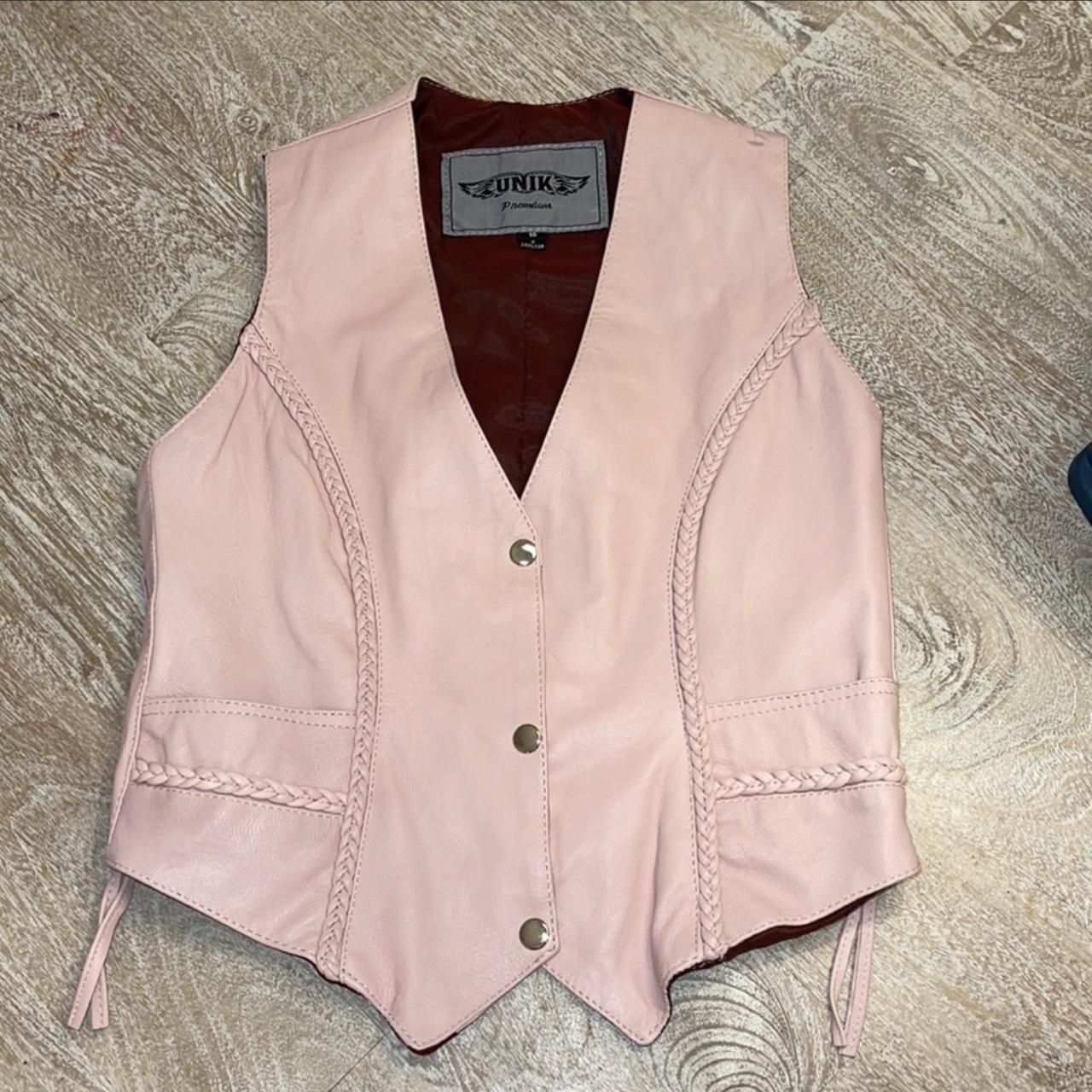 Pink biker outlet vest