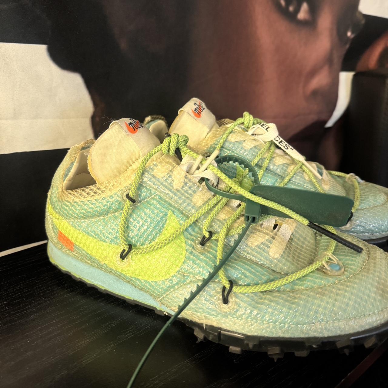 off white waffle racer yellow