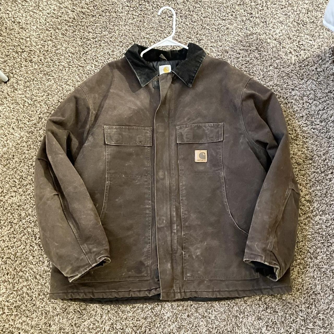 Vintage Carharrt Work Jacket. Great Condition!!size - Depop