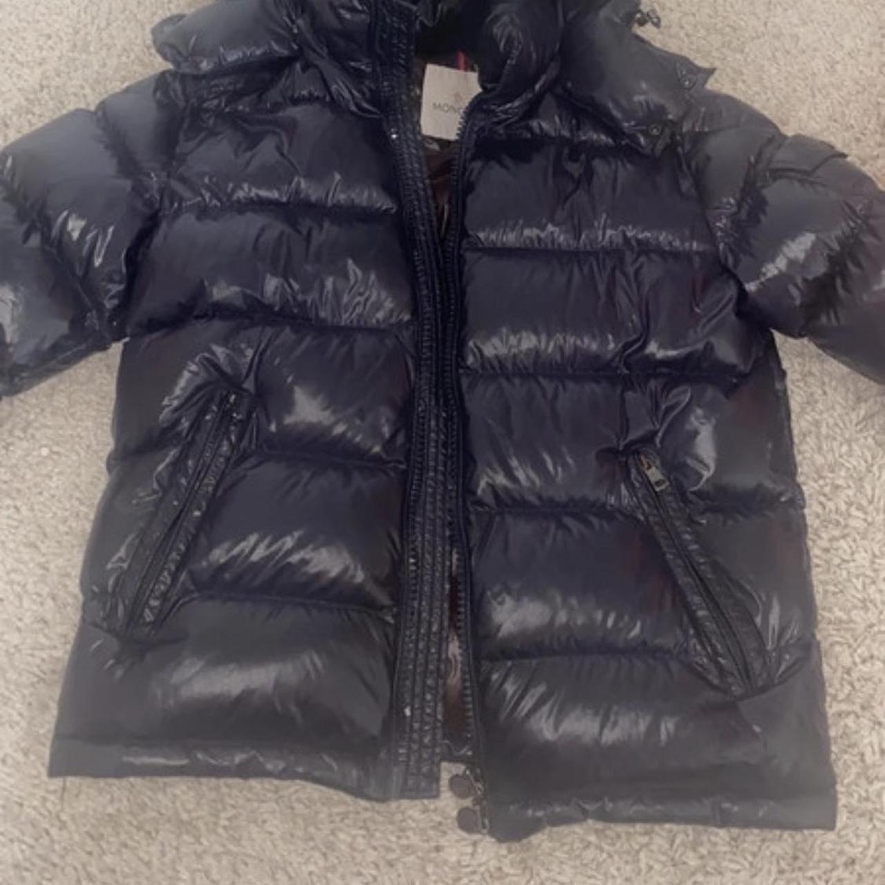 100% real and genuine men’s shiny blue Moncler coat... - Depop