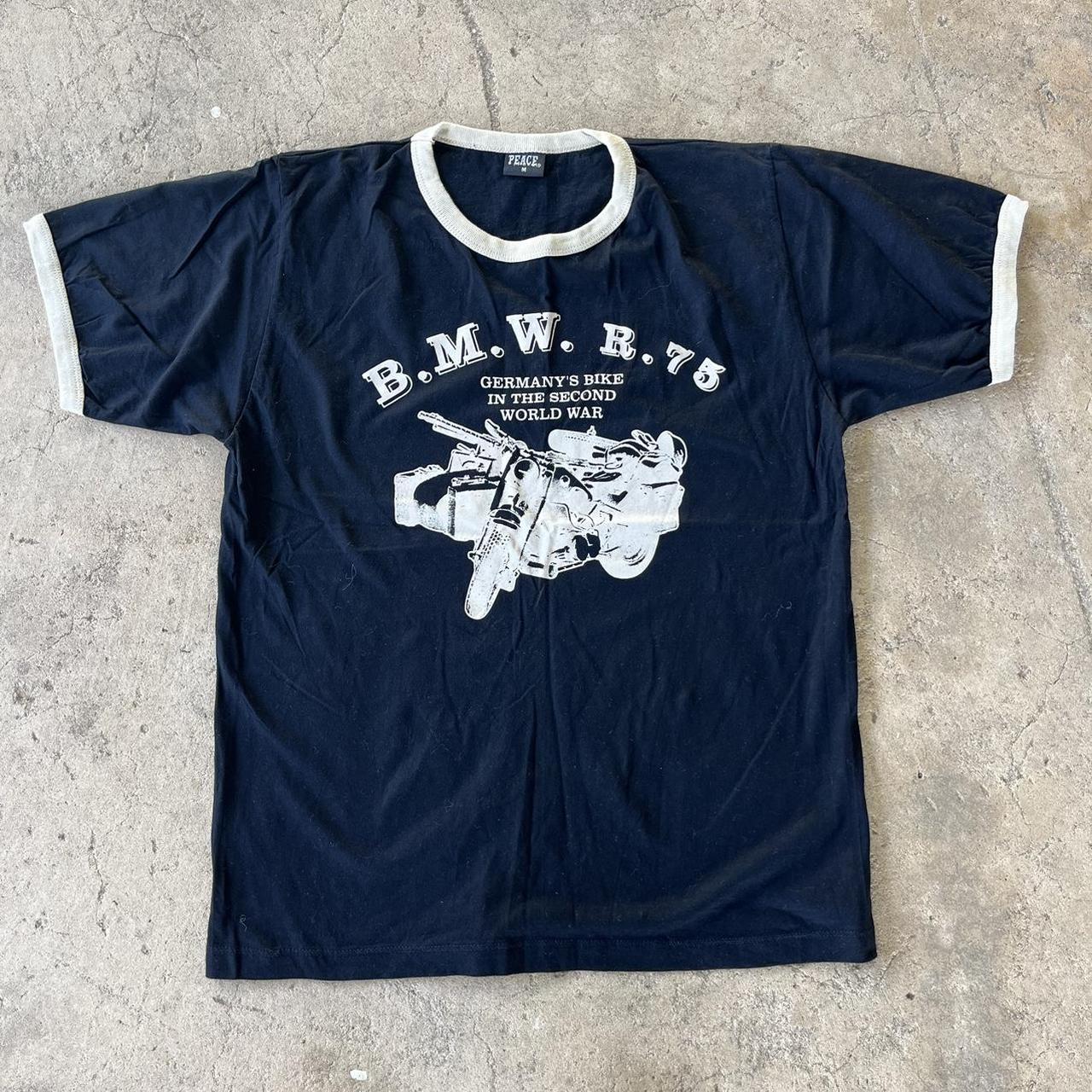 Retro BMW German Ringer Tee Size M Brand new Chest:... - Depop