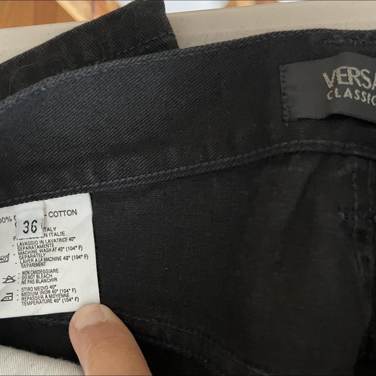 Versace Men's Black Jeans | Depop