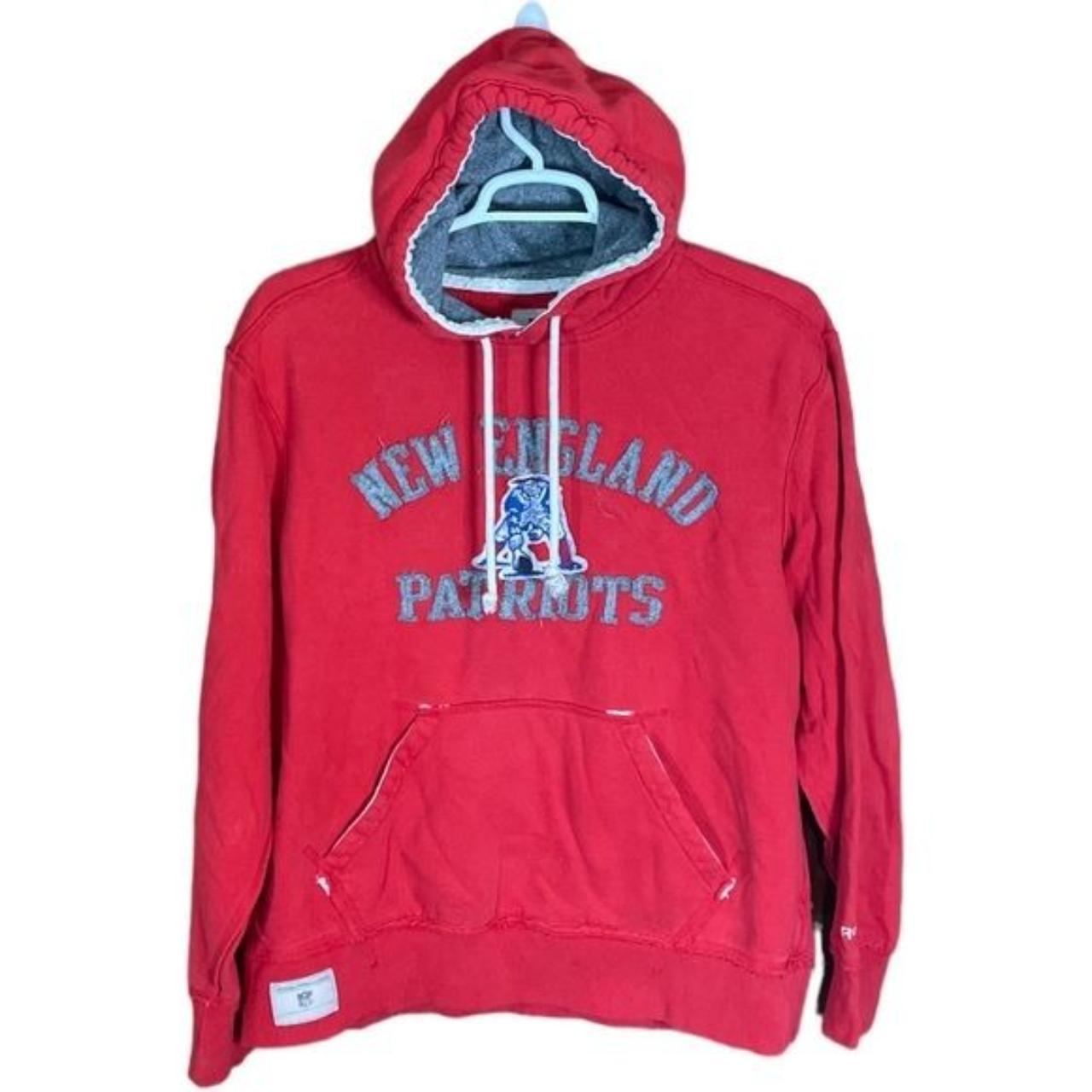 Vintage New England Patriots Throwback Logo Hoodie - Depop