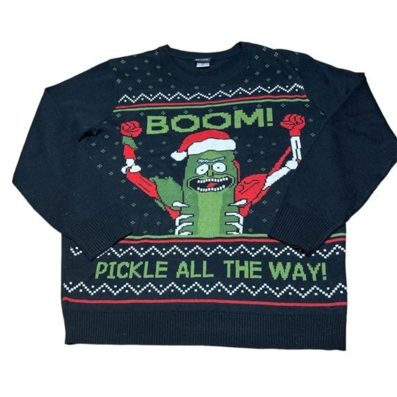 Pickle rick 2025 christmas sweater