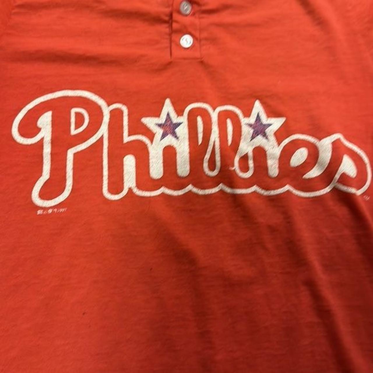 Vintage 1997 Philadelphia Phillies mlb baseball polo - Depop