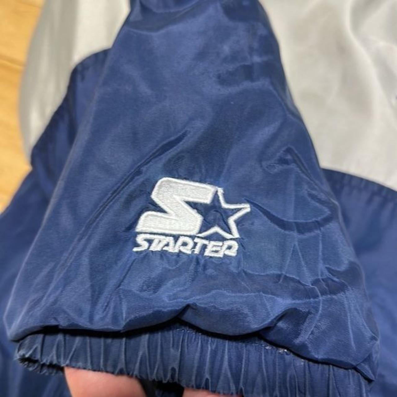 Vintage 90's Dallas Cowboys Starter Hooded Puffer - Depop