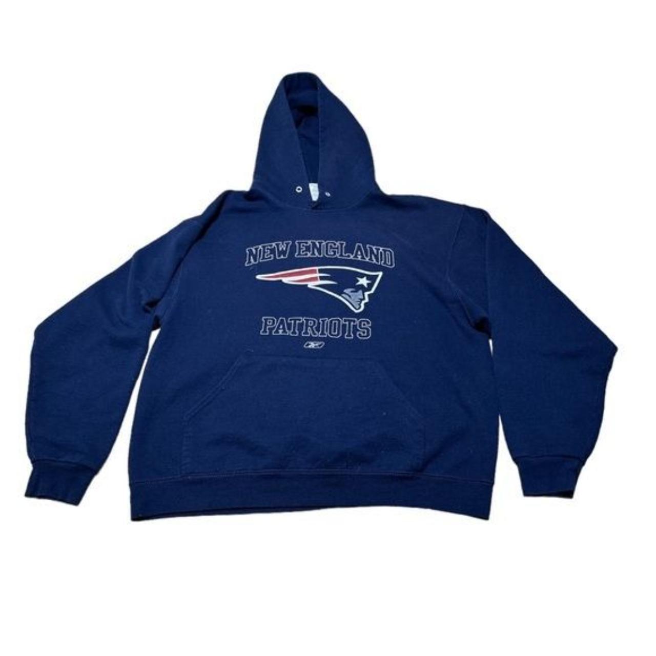 New England patriots hoodie men's large sweatshirt - Depop