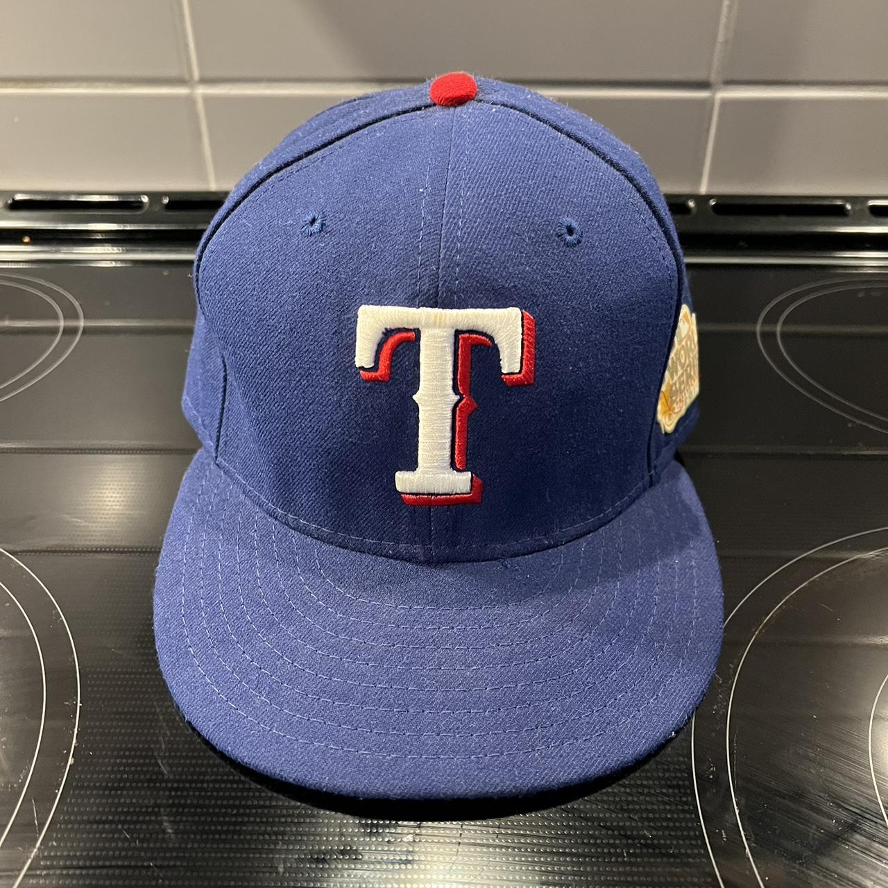 MLB Texas Rangers fitted hat Size 7 3/4 no rips , - Depop