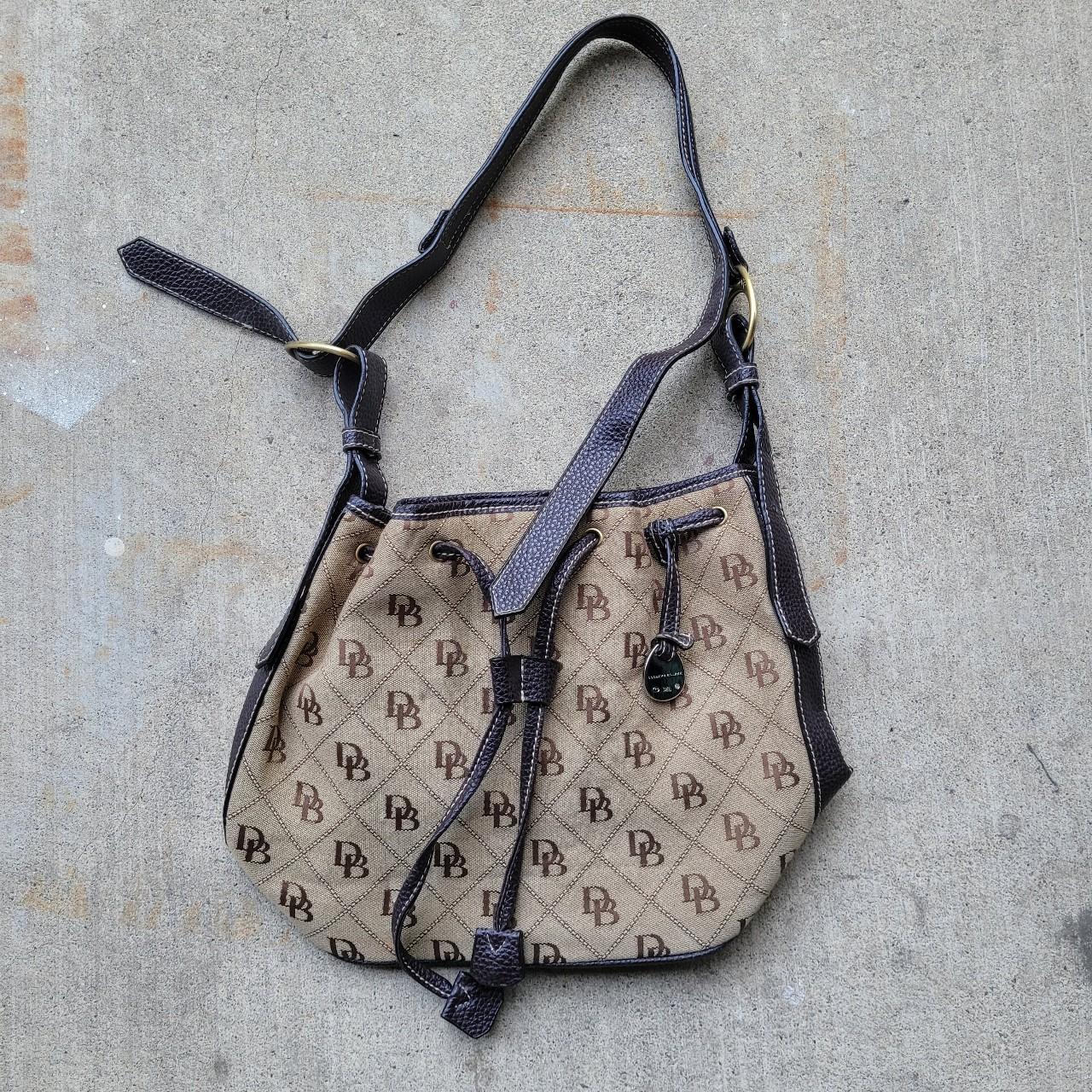 Dooney & Bourke Signature Vintage Brown Patterned - Depop