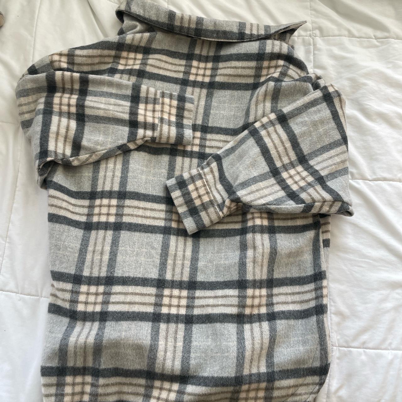 Flannel from Zara. It’s oversized and kinda thick... Depop