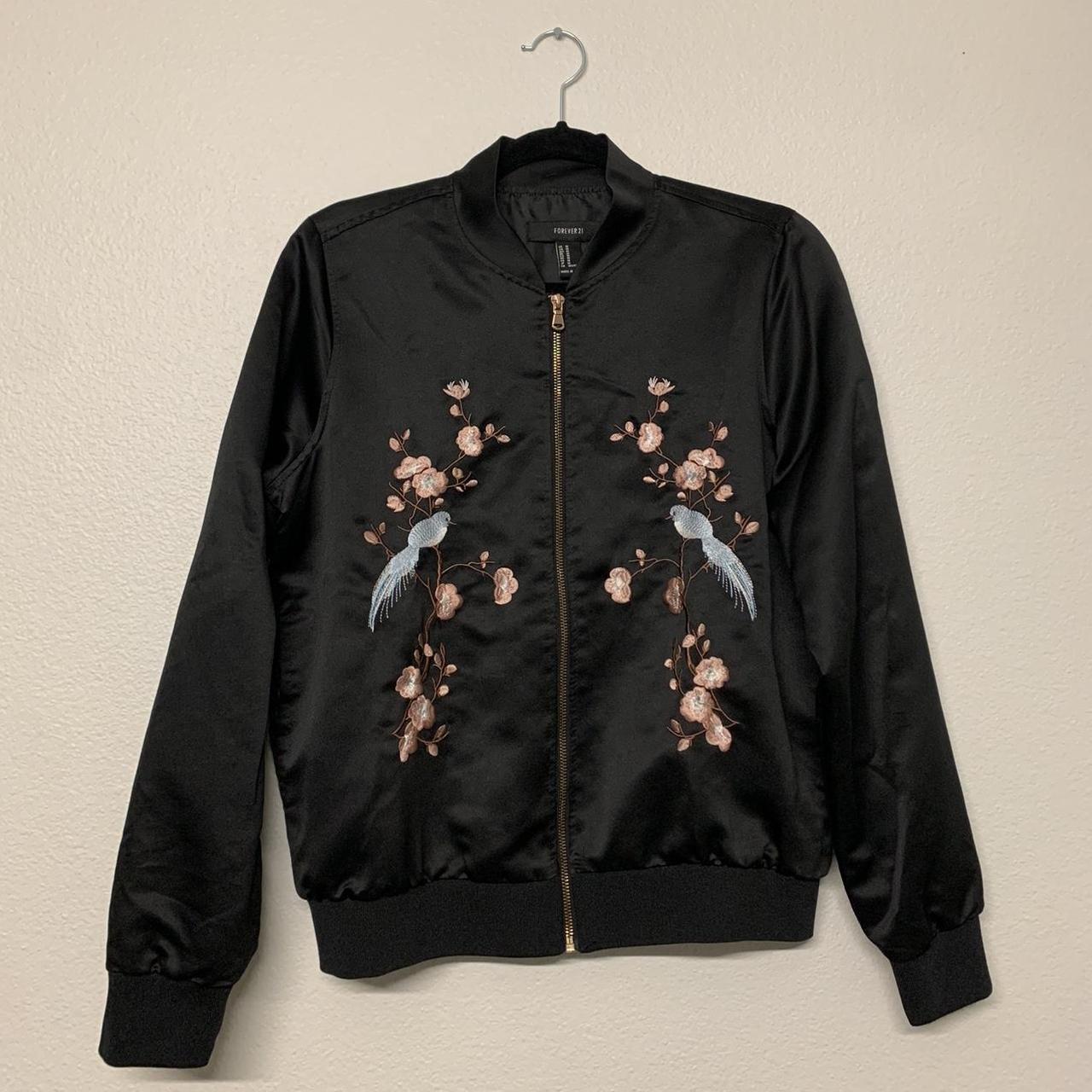 Floral bomber Size M, #bomberjacket