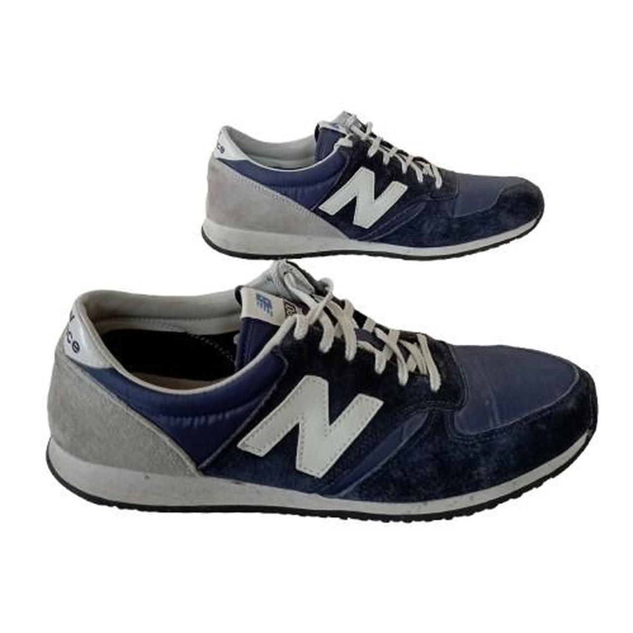 New balance 420 navy suede trainers online