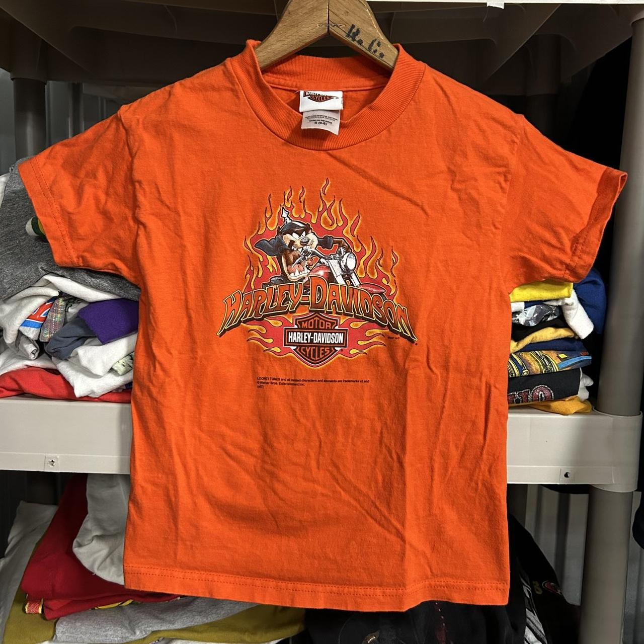VTG 90s Harley Davidson Flame Long Sleeve Shirt! | Depop