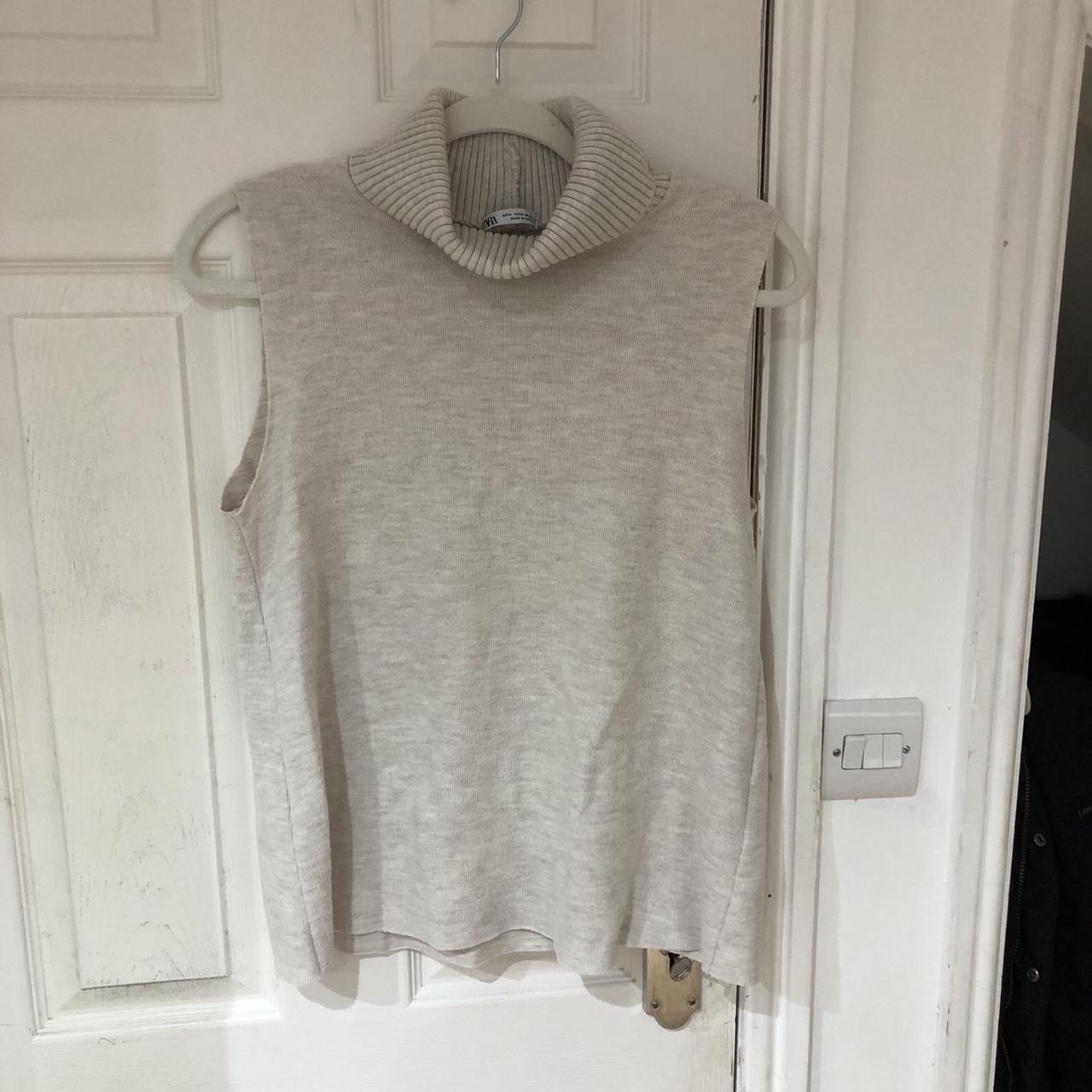 Zara Women's Cream Jumper Depop