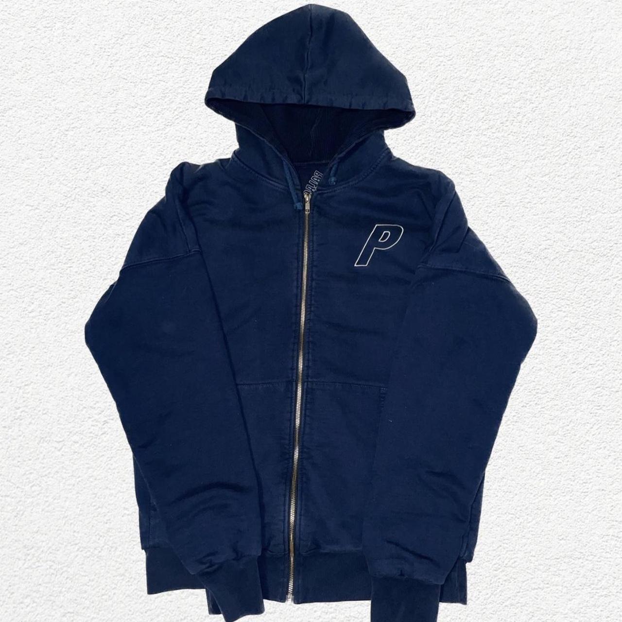 Palace spellout waffle zip hoodie, size large but | Depop