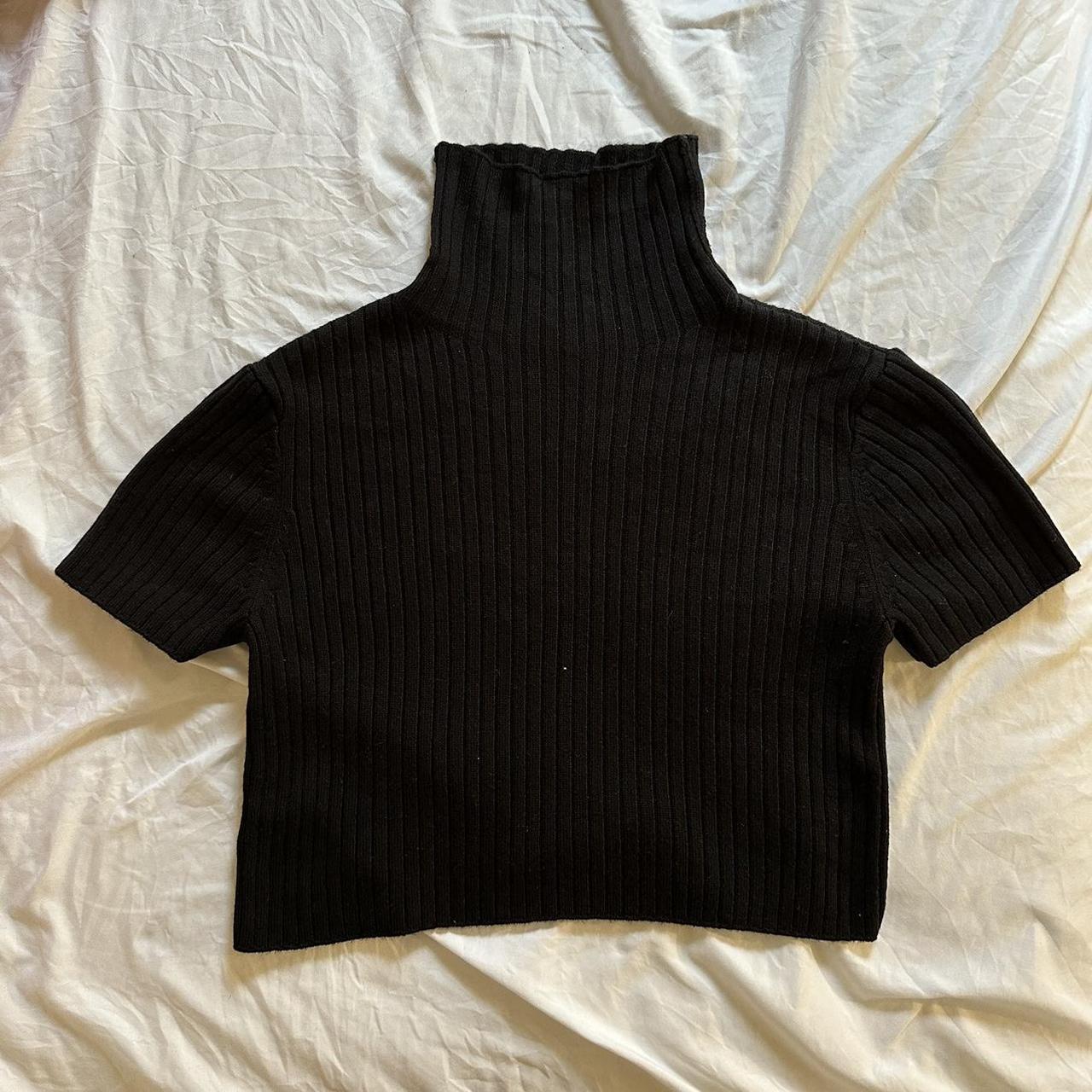 cute black sweater turtleneck size medium, can fit... - Depop