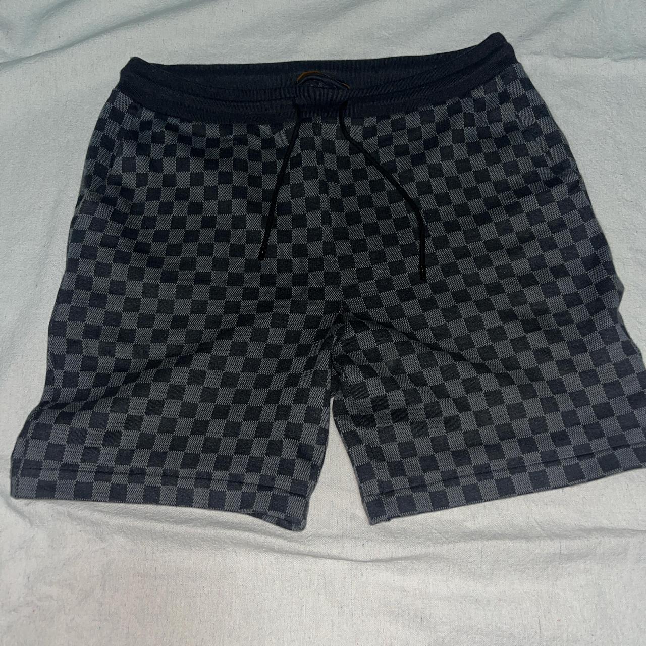 Louis Vuitton monogram bandana jean shorts size 34  | Depop