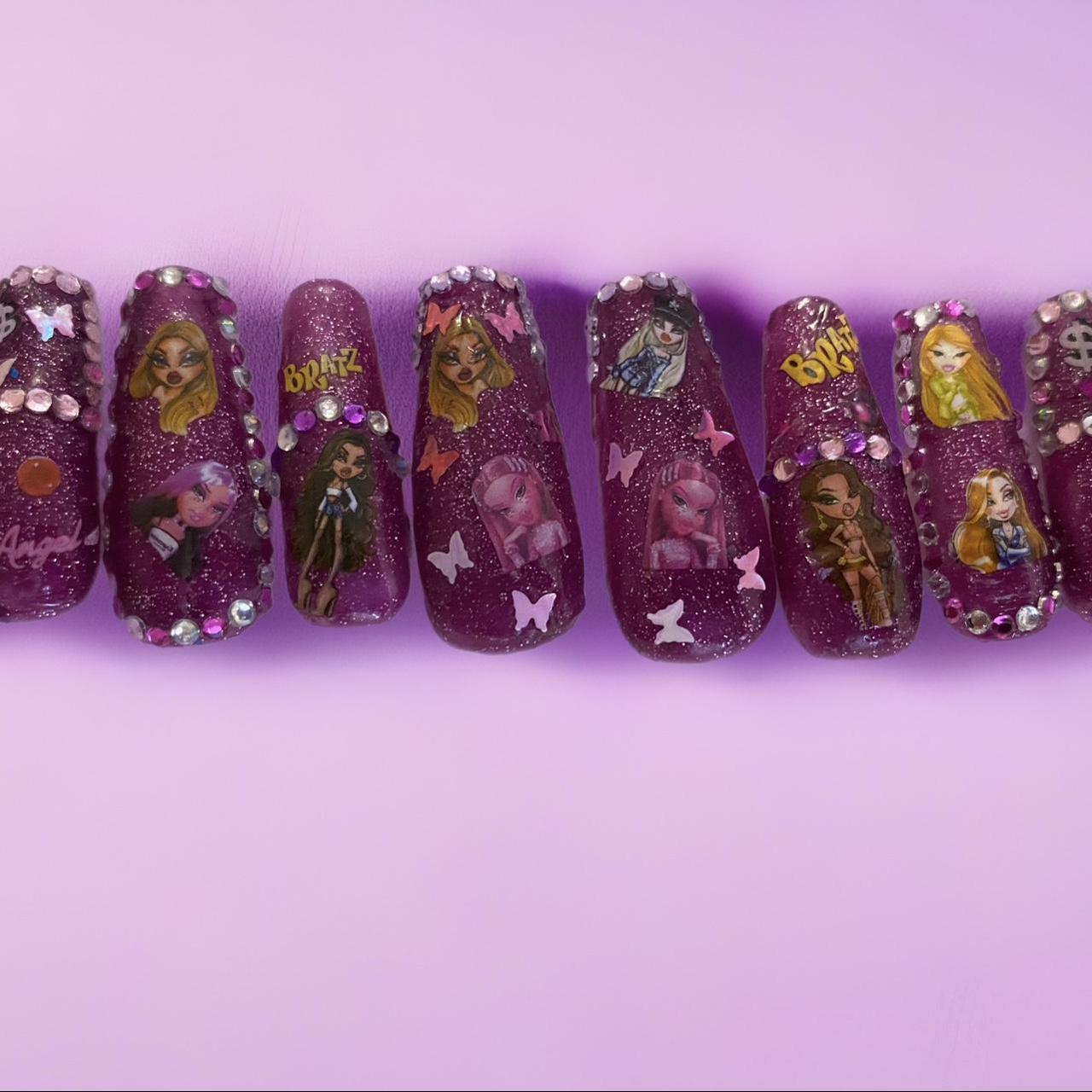 stunning bratz nails set. AVAILABLE SIZE M, L,... Depop