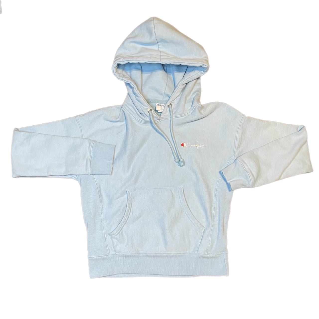 Champion hoodie blue discount womens