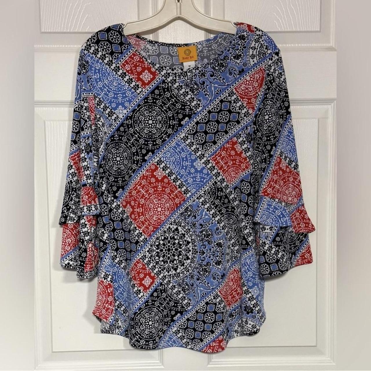 Ruby Rd. Women's Shirt - Blue/Multi - M – Ruby Rd… - image 2