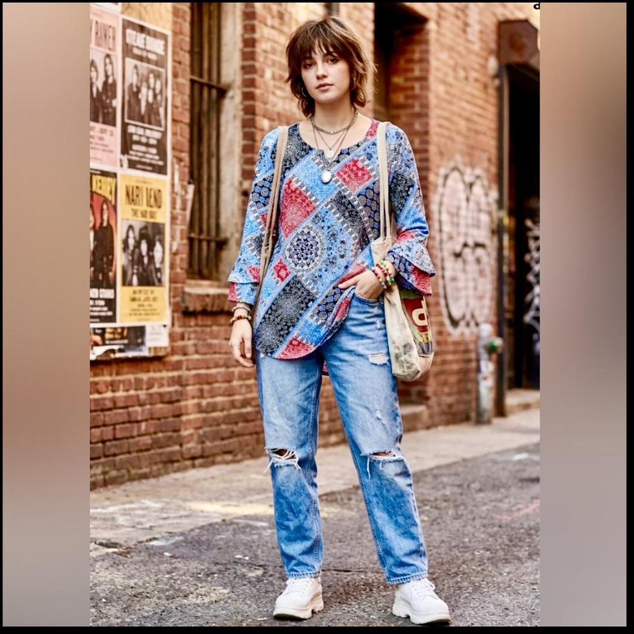 Ruby Rd. Women's Shirt - Blue/Multi - M – Ruby Rd… - image 1