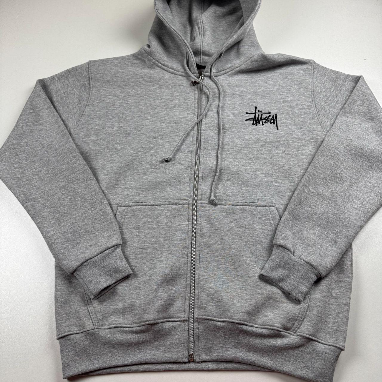 stussy x nike gray zip hoodie size XL dswt trade | Depop