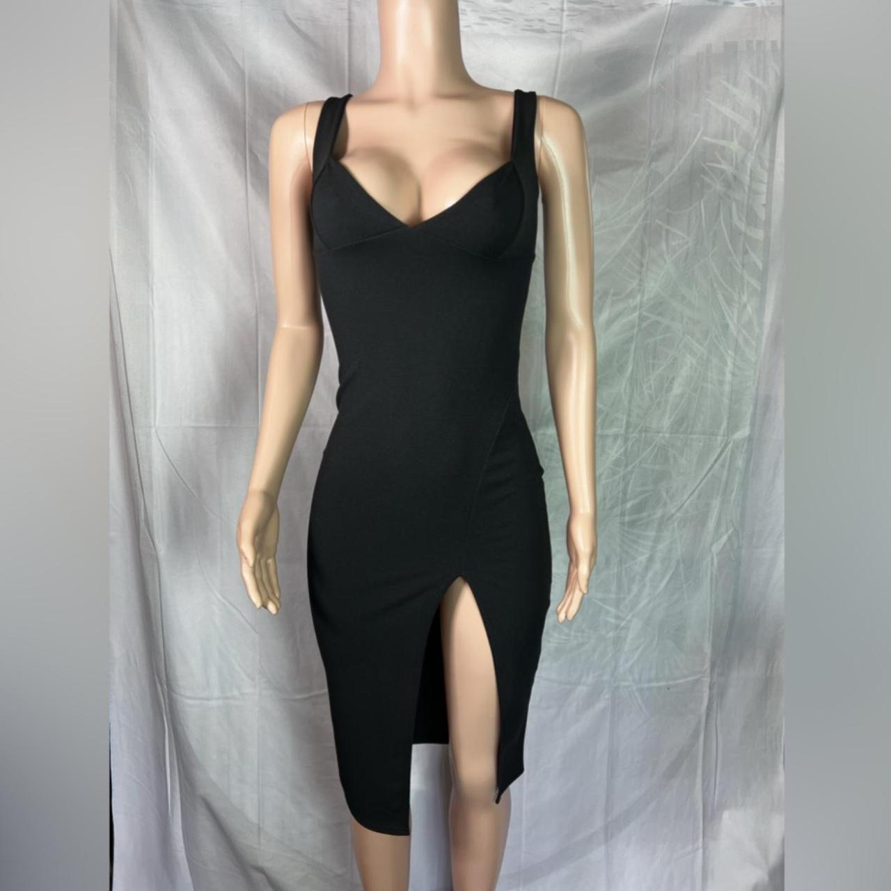 Nasty gal plunge shop down midi dress