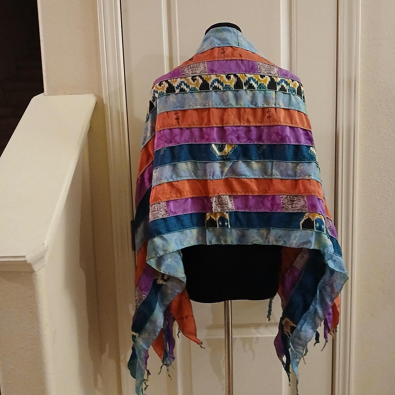 Women's Scarf - Multi – Wevez patchwork multicolo… - image 3