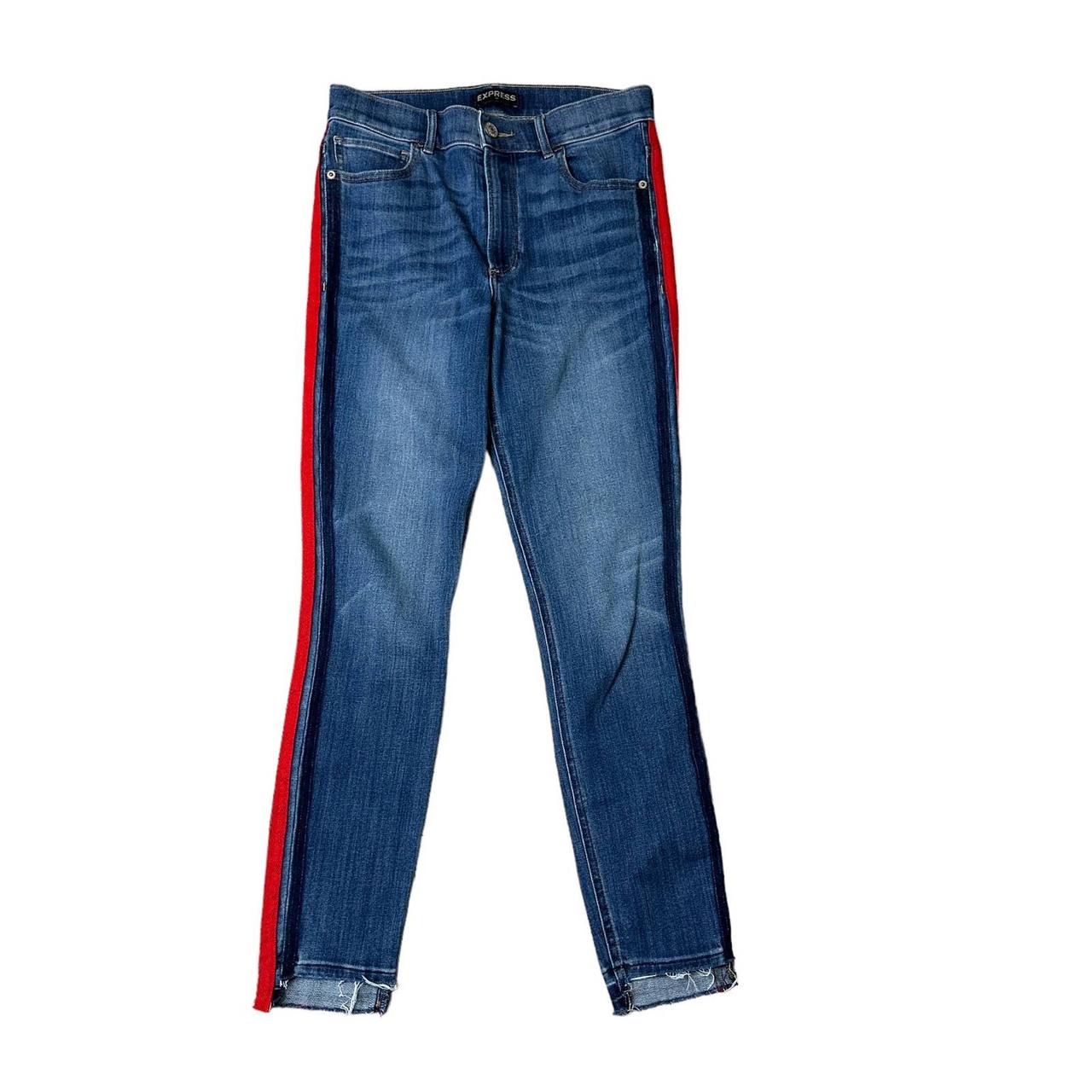 Express jeans with cheap red stripe