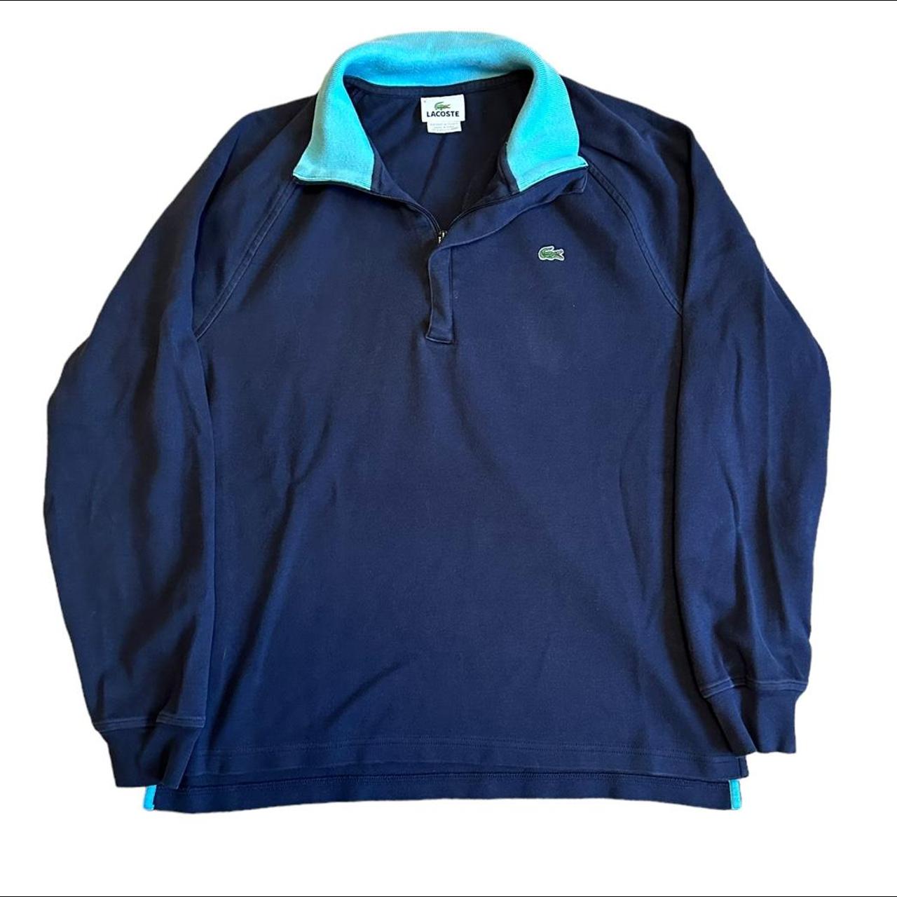 Lacoste Men's Navy and Blue Jumper