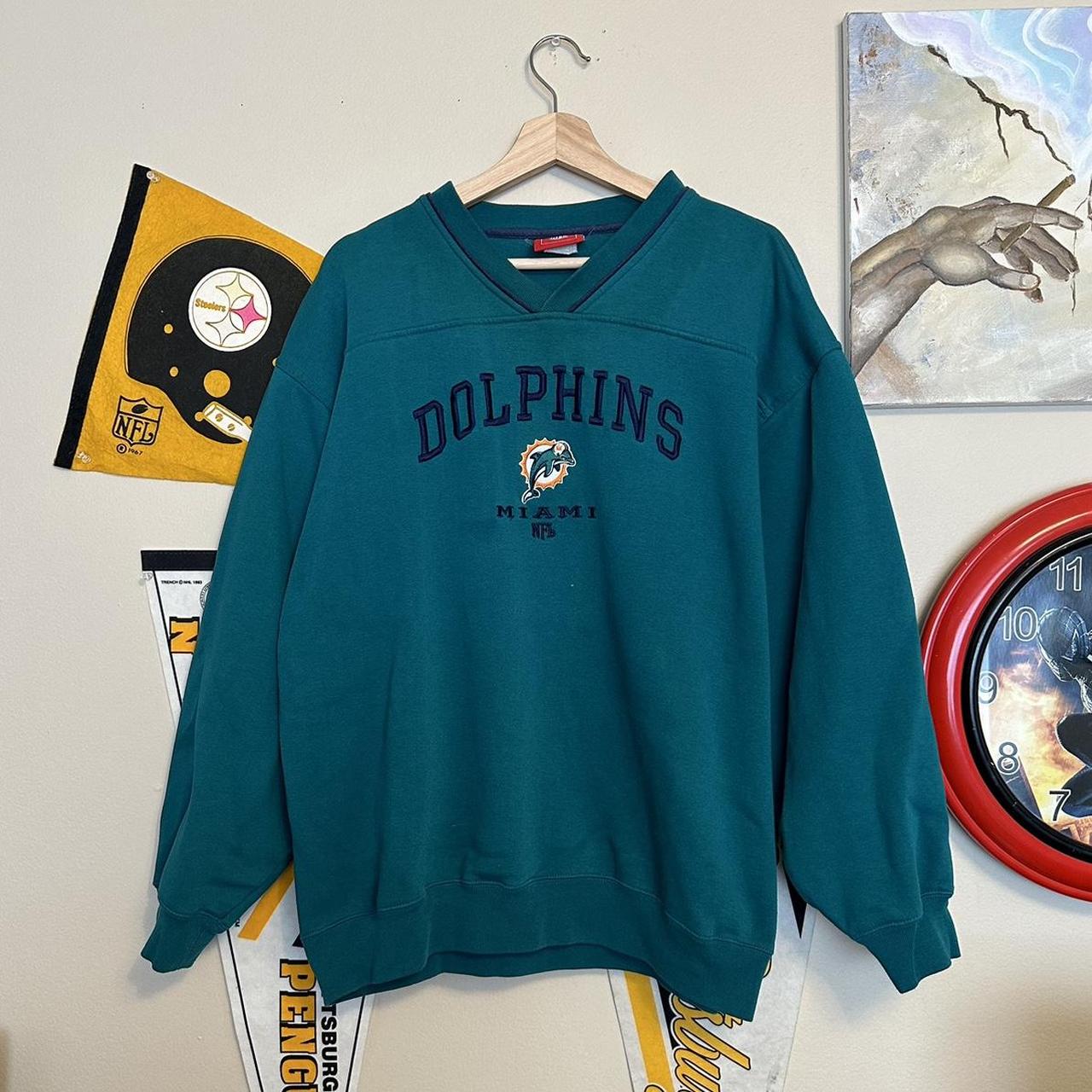 Vintage Y2K NFL Miami Dolphins Stitched Embroidered - Depop