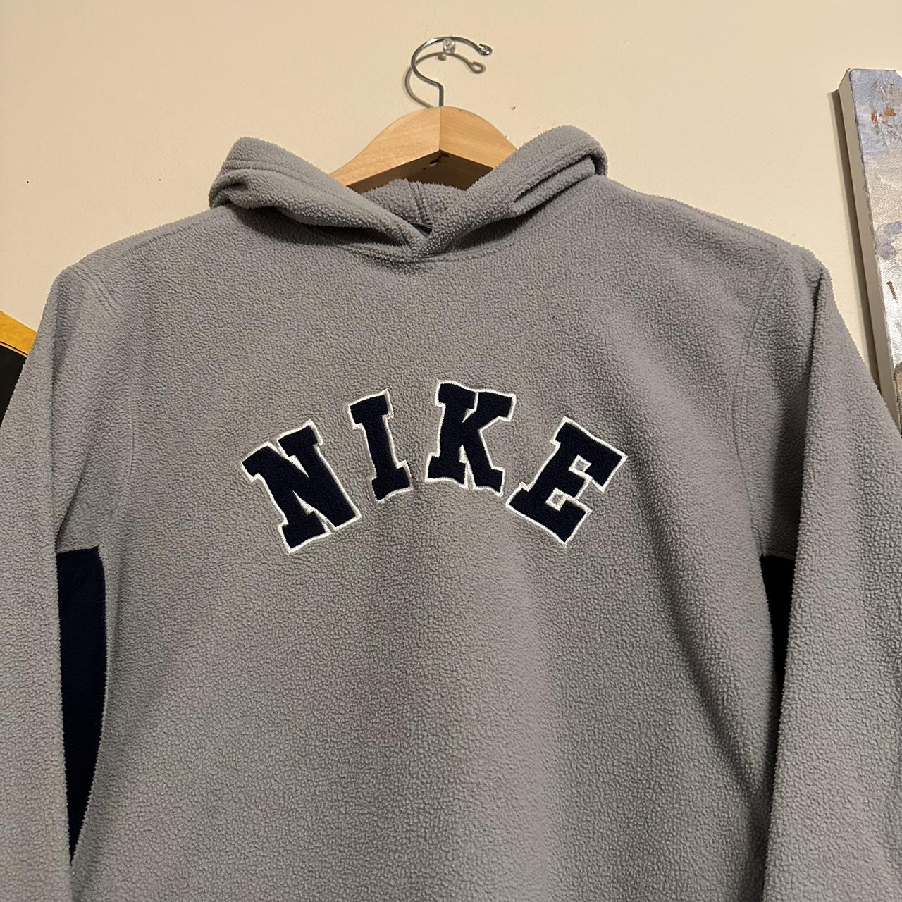 Vintage Y2K Nike Fleece Spell Out Logo... - Depop