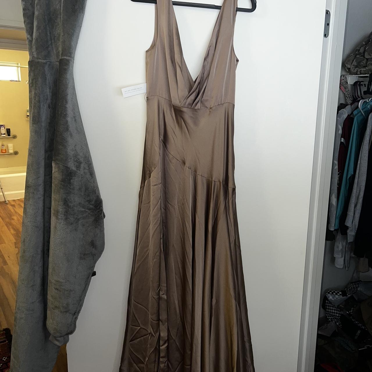 Brand New Taupe, Silky, Fit and Flare Fame &... - Depop