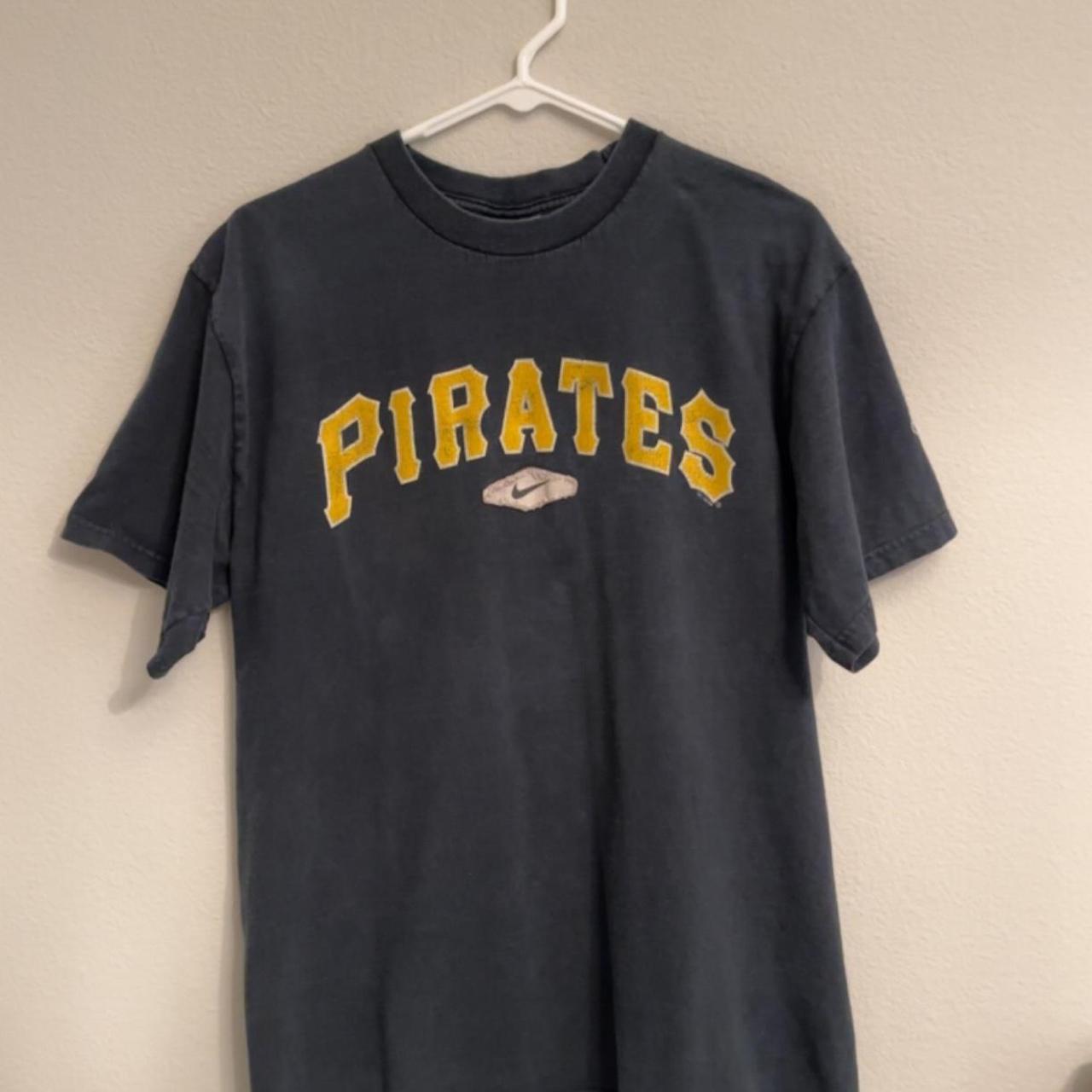 Vintage Nike Dri fit Pittsburgh pirates shirt Sz M - Depop