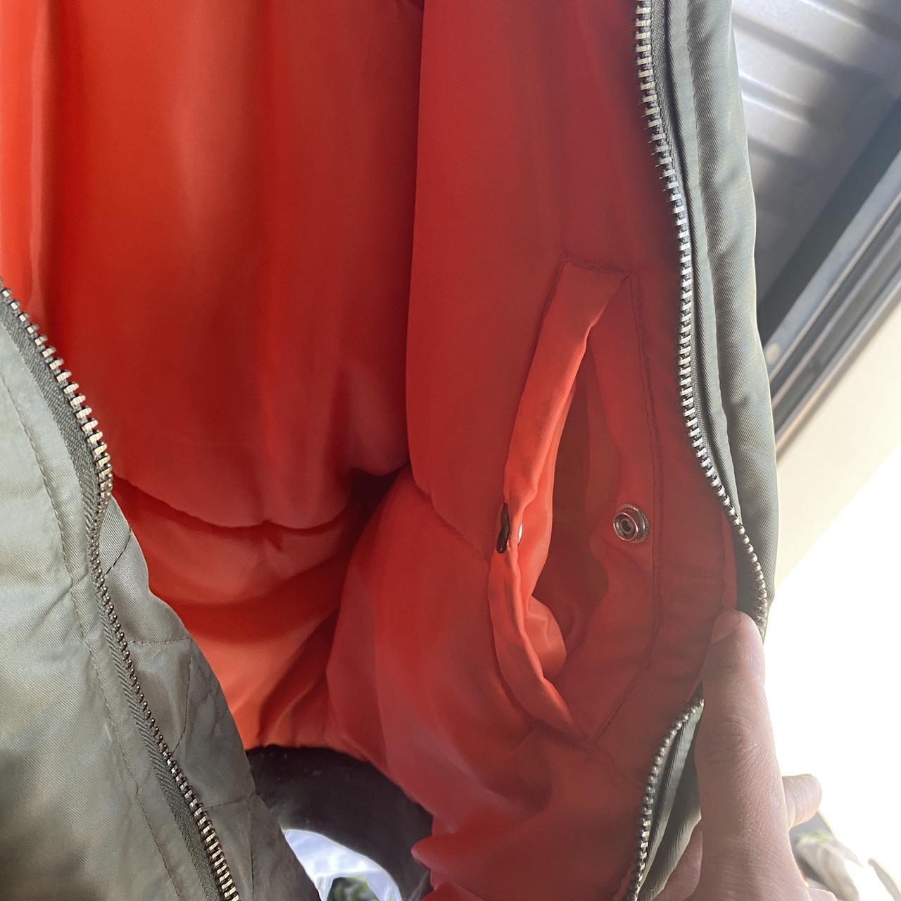 Vintage olive bomber jacket Some slight stain on... Depop