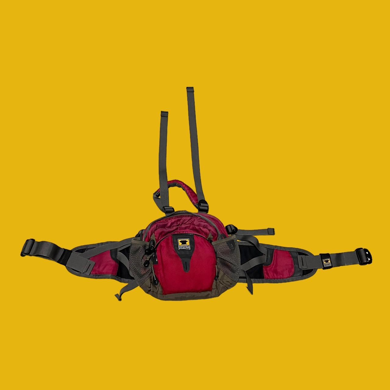 Mountainsmith Men's Red and Grey Bag Depop