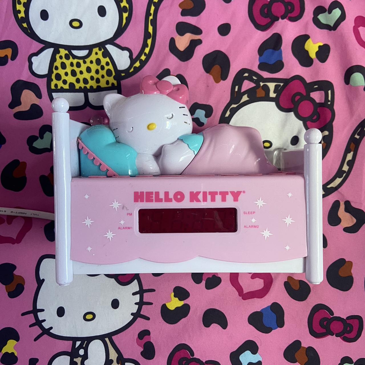 Hello Kitty Alarm Clock Bed AM/FM Radio Night Light... Depop