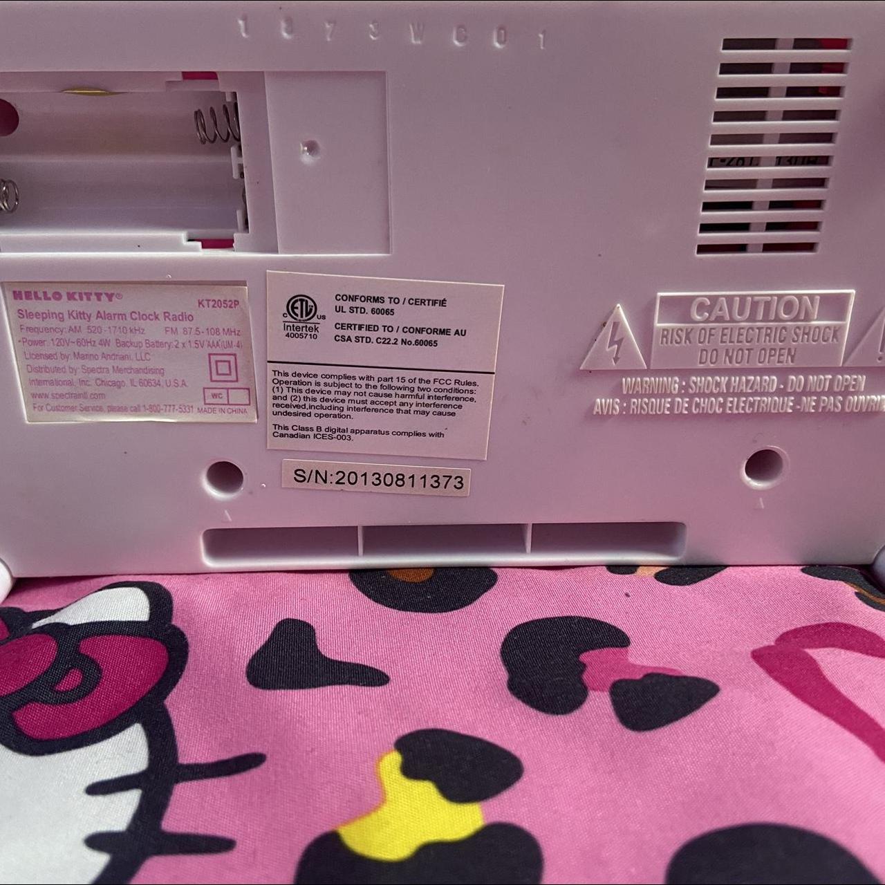 Hello Kitty Alarm Clock Bed AM/FM Radio Night Light... Depop
