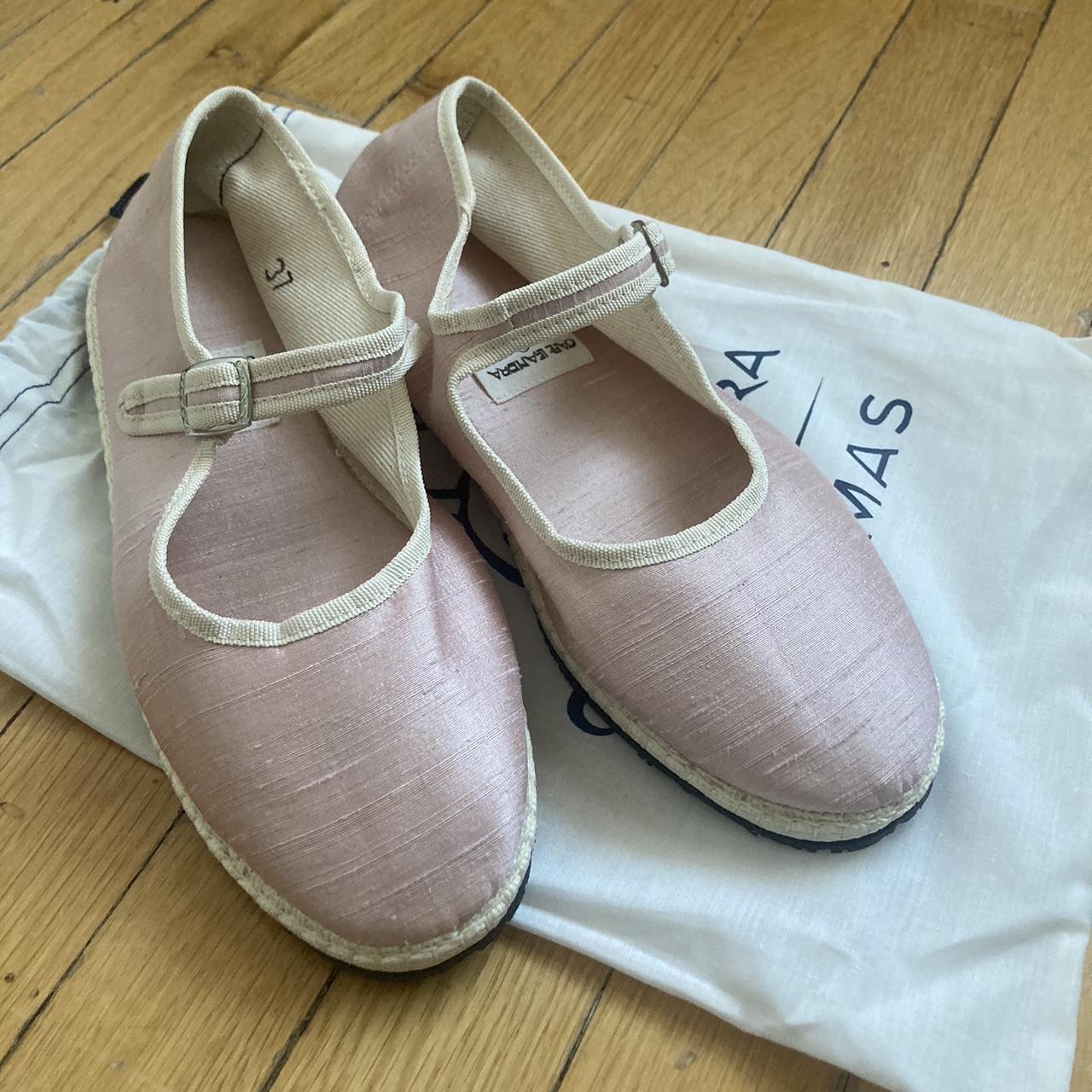 Leandra Cohen x Cayumas Silk Flats “Boheme Rosa... - Depop