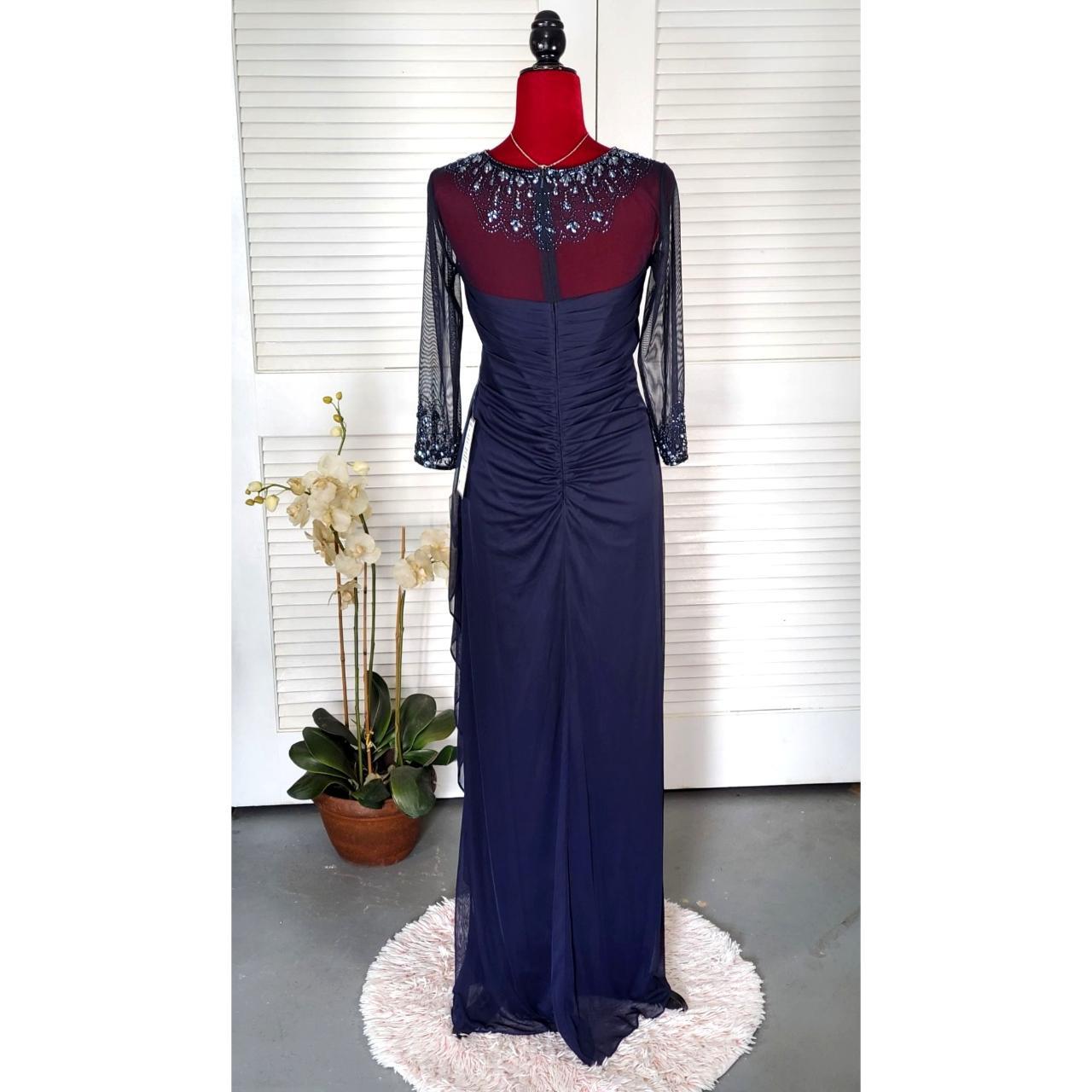 Alex evenings outlet navy gown