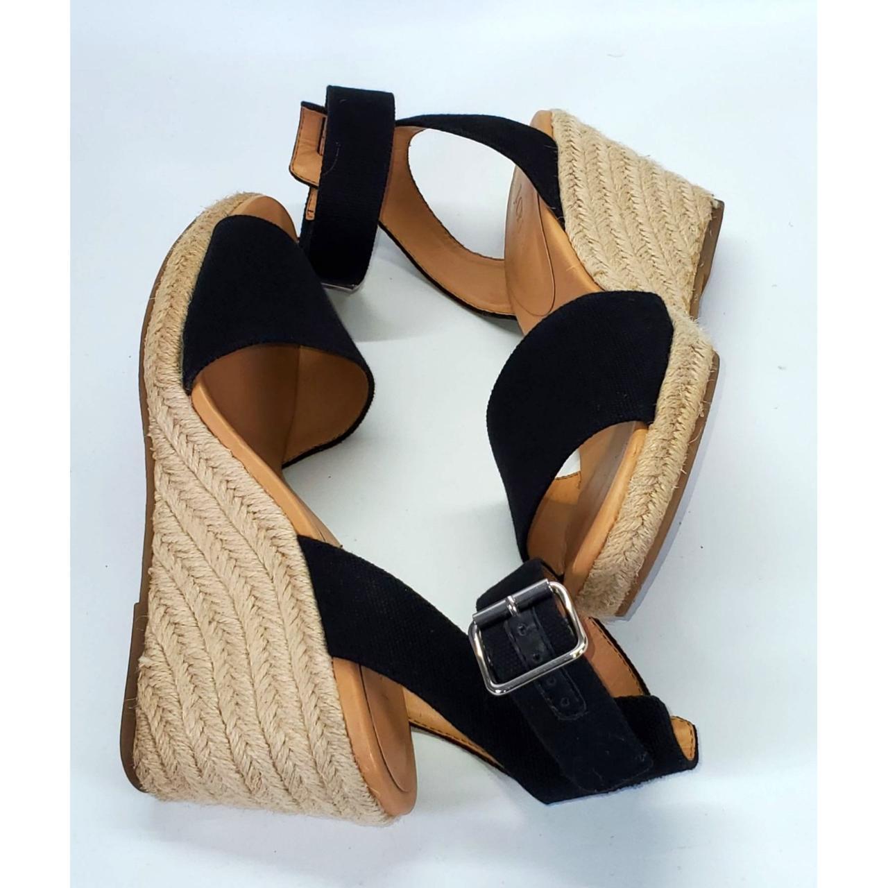 J crew hot sale black wedges