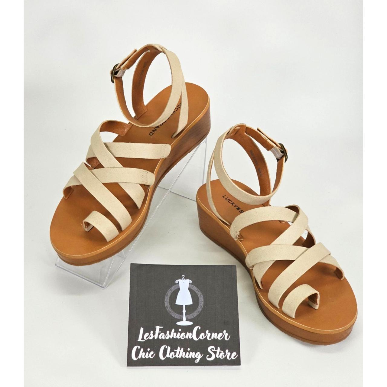 Hoami wedge cheap sandal lucky brand