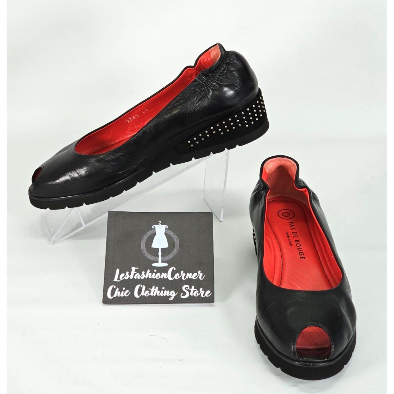 Pas De Rouge Women's Black Nappa Leather/Suede... - Depop