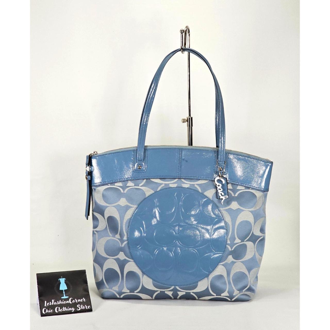 Coach laura signature tote bag sale