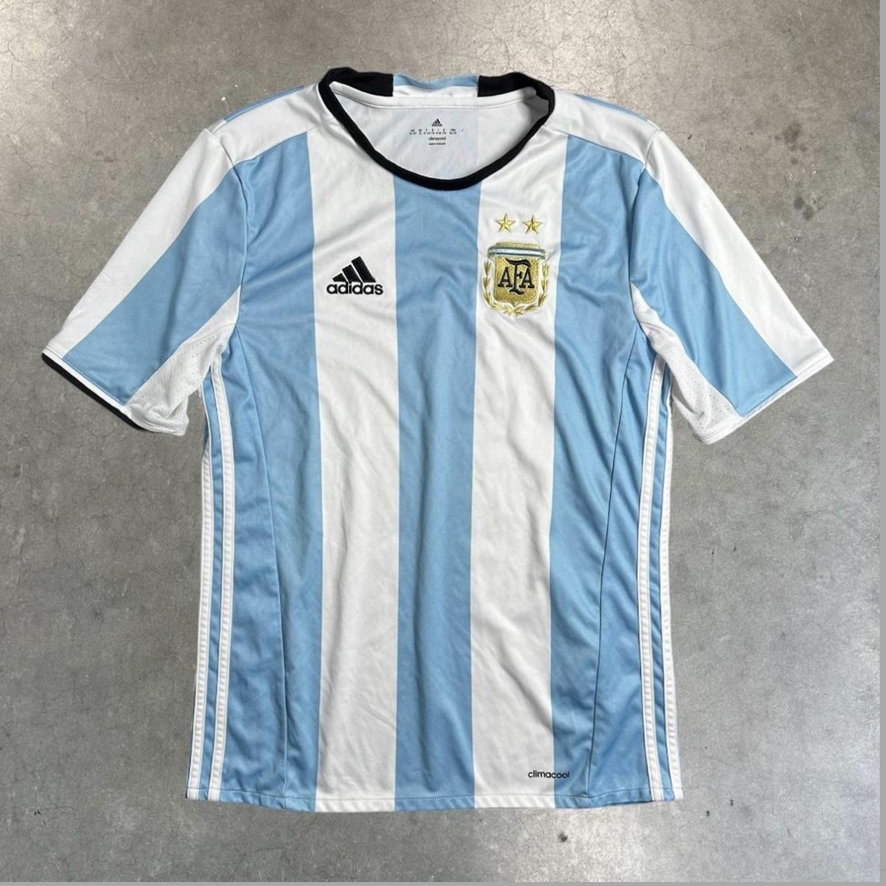 Leo Messi Jersey Adidas Argentina Blue White Size - Depop