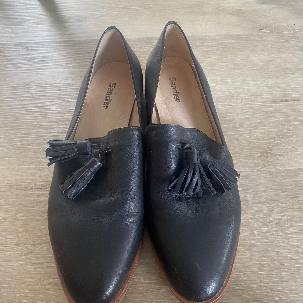 Sandler - leather loafer. Worn once. In new... - Depop