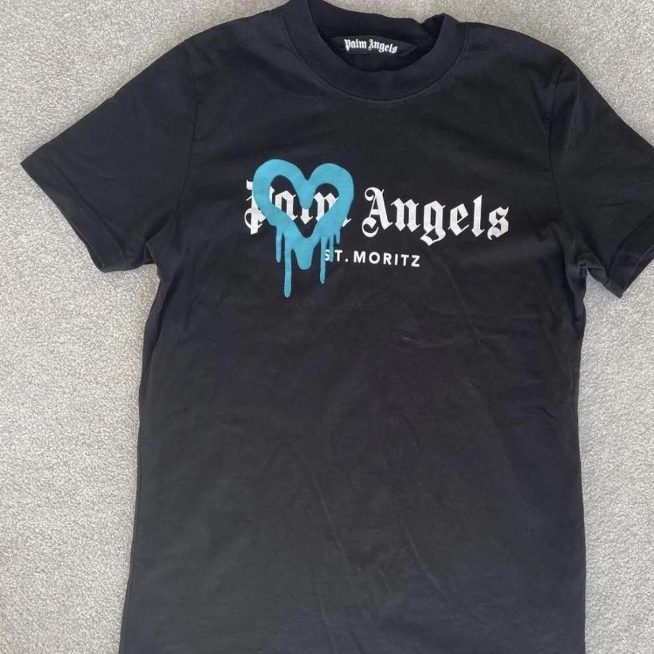 Palm Angels St Moritz T-shirt Black - Depop