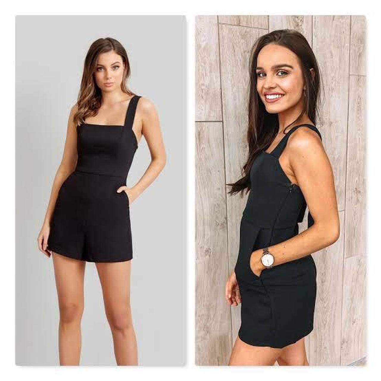 Black Kookai Bonnie playsuit sz 34 6 Depop